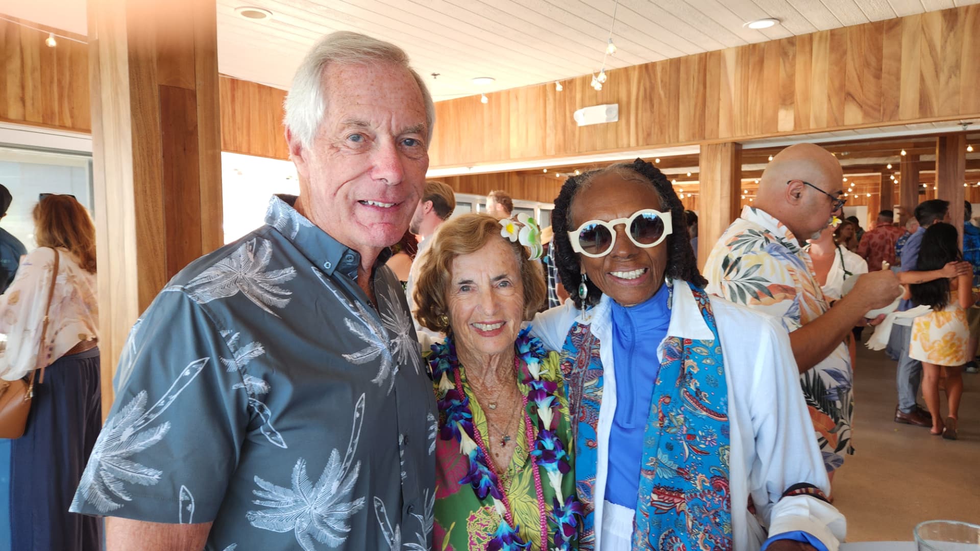 Doug Stewart with Candace Bowen and Kathy Kohner-Zuckerman (Gidget)